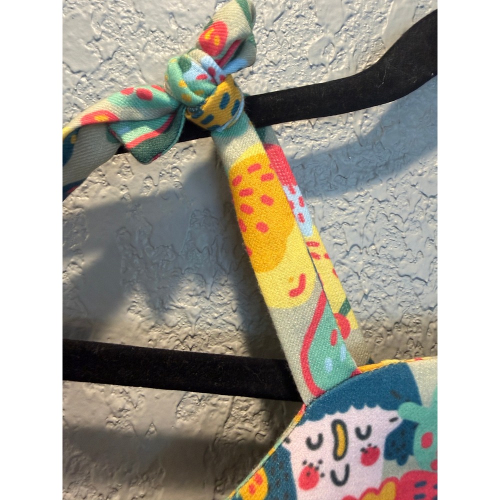 Fiorella Girls Whimsical Illustrative Print Cotton Tie Strap Sundress Size 6-7Y - Picture 5 of 10